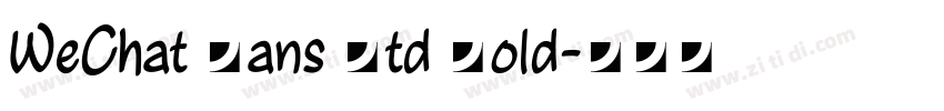 WeChat Sans Std Bold字体转换